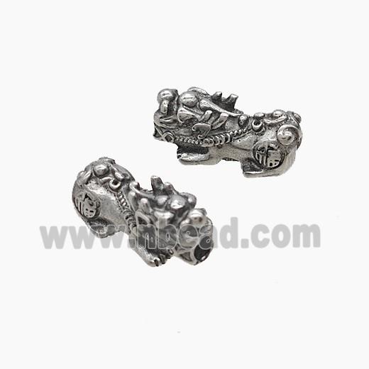 Raw Stainless Steel Pixiu Beads