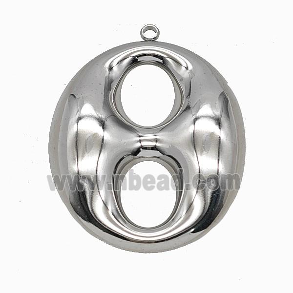Soda Pop Pull-tab Charms Raw Stainless Steel Pendant