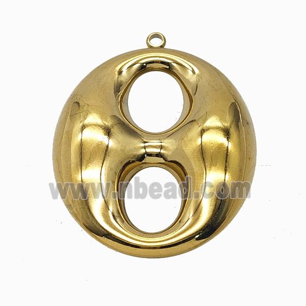 Soda Pop Pull-tab Charms Stainless Steel Pendant Gold Plated