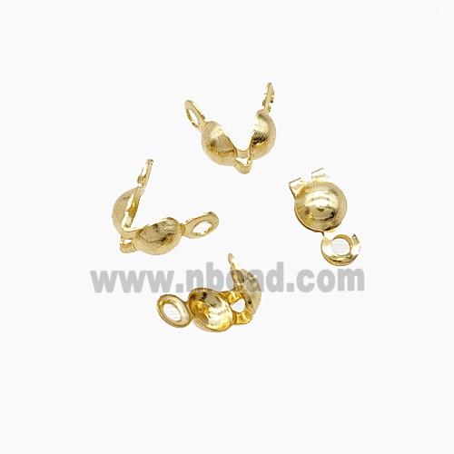Stainless Steel Beadtips For Ballchain Gold Plated