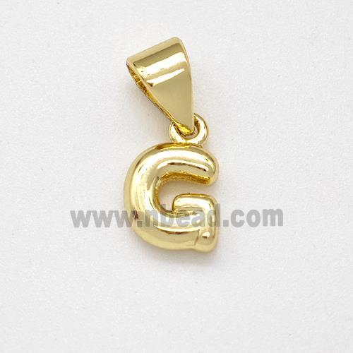 Stainless Steel Letter-G Pendant Gold Plated