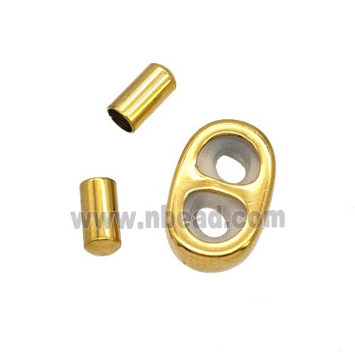 Stainless Steel CordEnd Gold Plated