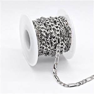 Copper Chain, Platinum Plated, approx 4.5mm