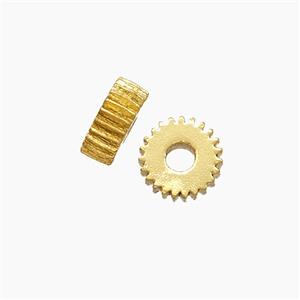 Copper Heishi Spacer Beads Gold Plated, approx 7.5mm