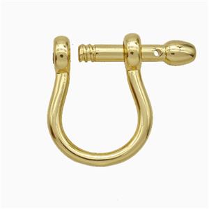 Copper Latchback Earrings Screw Gold Plated, approx 25mm