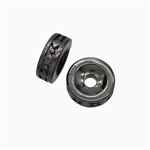 Copper Heishi Beads Black Plated, approx 8.5mm