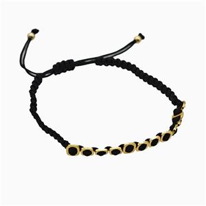 Black Nylon Bracelets Adjustable, approx 5mm, 18-24cm length