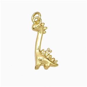 Copper Dinosaur Pendant Gold Plated, approx 8-16mm