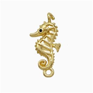 Copper Seahorse Pendant Gold Plated, approx 11-16mm