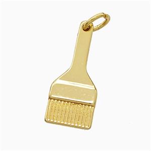 Copper Brush Charms Pendant Gold Plated, approx 8-18mm