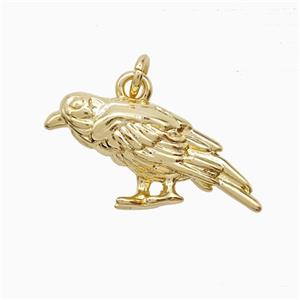 Copper Birds Pendant Gold Plated, approx 10-19mm