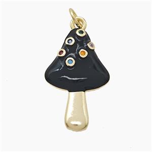 Enamel Copper Pendant, Gold Plated, approx 15-24mm