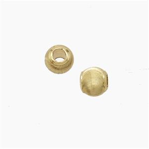 Copper bead, silver plated, approx 5mm