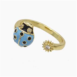 Copper Pendant Pave Zircon, Gold Plated, approx 5mm, 9-11mm, 18mm dia