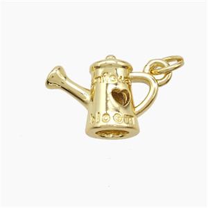 Copper Pendant, Gold Plated, approx 11-15mm