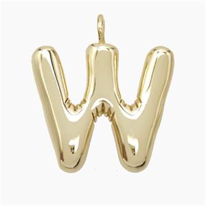 Copper letter Pendant, Gold Plated, approx 16-20mm