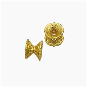 Copper Beadcaps Gold Plated, approx 5-6.5mm