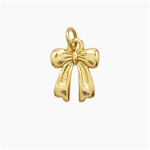 Copper Pendant Pave Zircon, Gold Plated, approx 11-12mm
