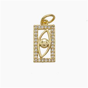 Copper Pendant Pave Zircon, Gold Plated, approx 7-13mm