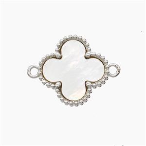 Copper Pendant Pave Zircon, Gold Plated, approx 15.5mm