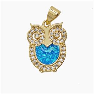 Copper Pendant Pave Zircon, Gold Plated, approx 13-16mm