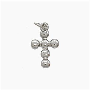 Copper Pendant Pave Zircon, Gold Plated, approx 10-13mm
