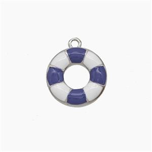 Enamel Copper Pendant, Gold Plated, approx 13mm