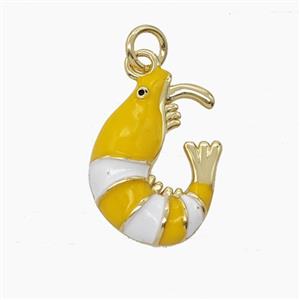 Enamel Copper Pendant, Gold Plated, approx 13-18mm