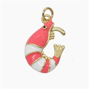 Enamel Copper Pendant, Gold Plated, approx 13-18mm