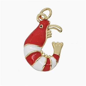 Enamel Copper Pendant, Gold Plated, approx 13-18mm
