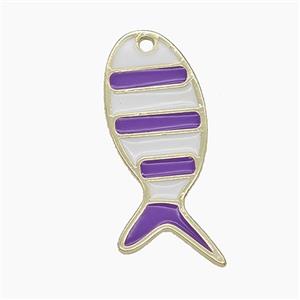 Enamel Copper Pendant, Gold Plated, approx 11.5-28mm
