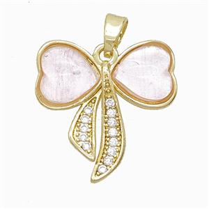 Copper Pendant Pave Resin Bead, Gold Plated, approx 20mm