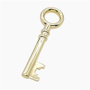 Copper Key Pendant Gold Plated, approx 30-95mm