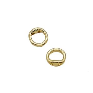 Copper Beads Gold Plated, approx 5mm