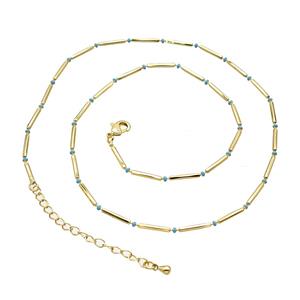 Copper Necklace Chain Gold Plated, approx 1.5mm, 40-45cm length