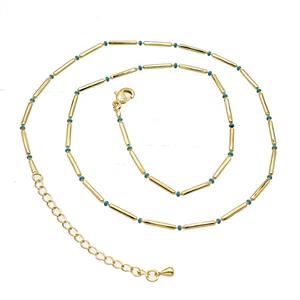 Copper Necklace Chain Gold Plated, approx 1.5mm, 40-45cm length