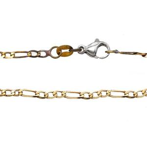 Raw Copper Necklace Chain, approx 2.4mm, 42cm length