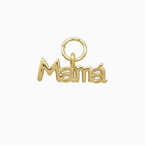 Copper Mama Pendant 18K Gold Plated, approx 4-13mm