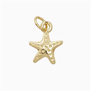 Copper Pendant Pave Zircon, Gold Plated, approx 10mm