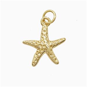 Copper Pendant Pave Zircon, Gold Plated, approx 15mm