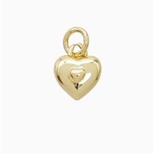 Copper Pendant Pave Zircon, Gold Plated, approx 8mm