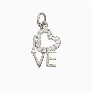 Copper Pendant Pave Zircon, Gold Plated, approx 9-14mm