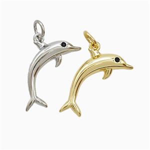 Copper Pendant Pave Zircon, Gold Plated, approx 13-18mm