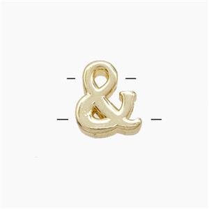 Copper Pendant Pave zircon, Gold Plated, approx 11mm