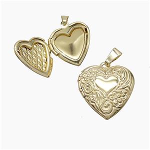 Copper Pendant, Gold Plated, approx 19mm