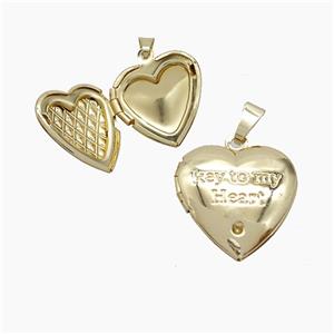Copper Pendant, Gold Plated, approx 19mm