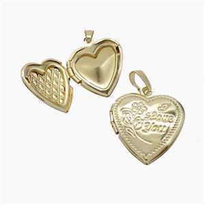 Copper Pendant, Gold Plated, approx 19mm
