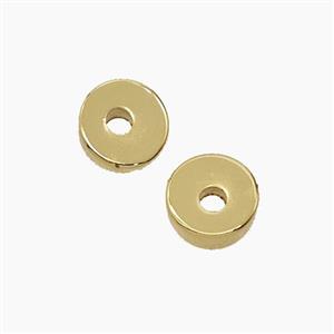 Copper Bead, Gold Plated, approx 7mm