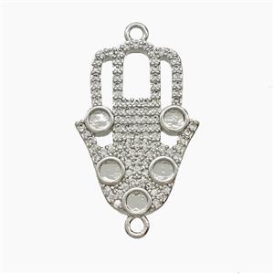 Copper Pendant Pave Zircon, Gold Plated, approx 16-24mm