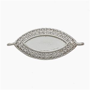 Copper Pendant Pave Zircon, Gold Plated, approx 11-21mm